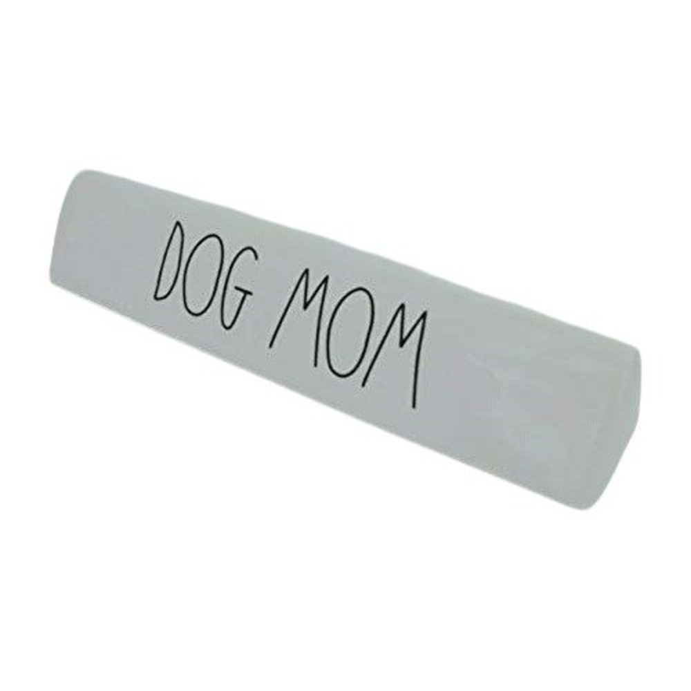 Rae Dunn Dog Mom Ceramic Desk Sign White Artisan Collection by Magenta Farmhouse